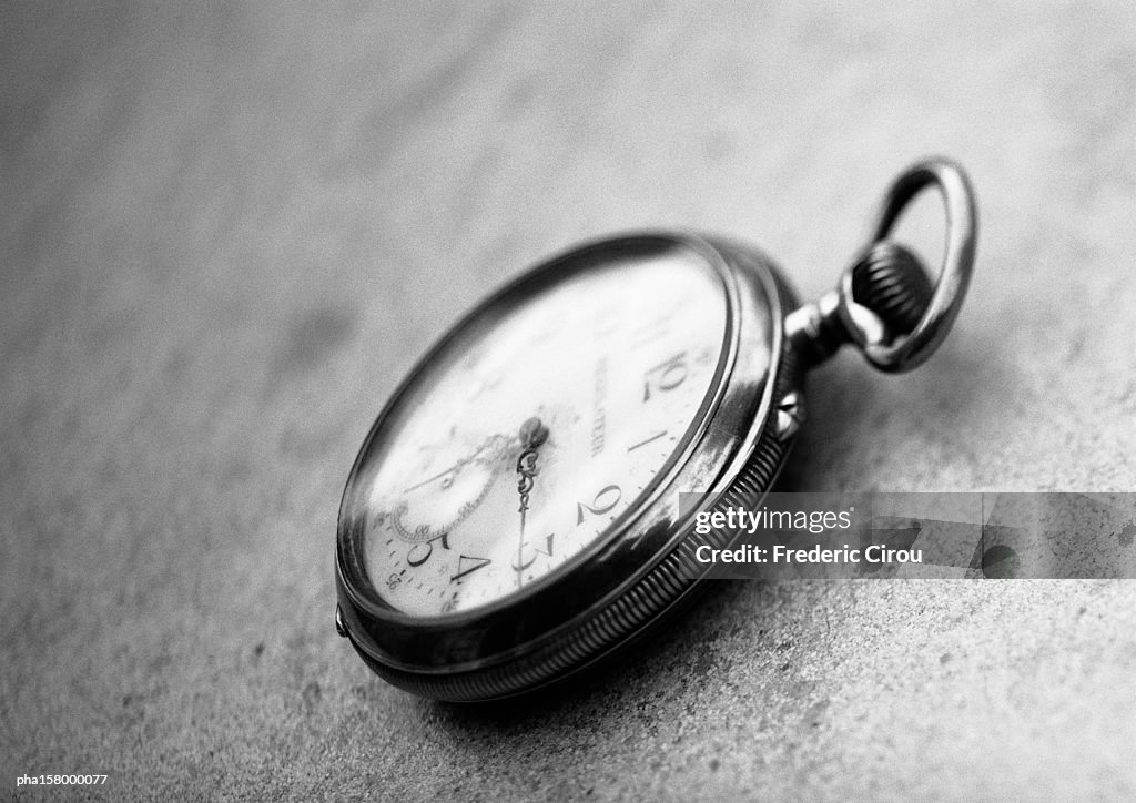 Pocket watch, b&w.