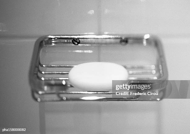 soap, b&w. - soap dish stock pictures, royalty-free photos & images