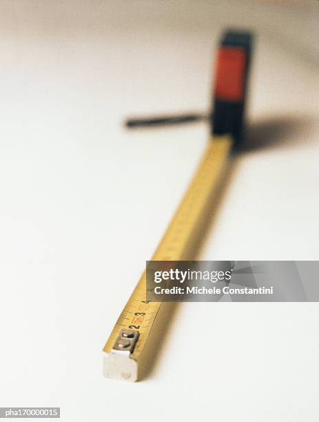 tape measure, close-up - metric system stock pictures, royalty-free photos & images