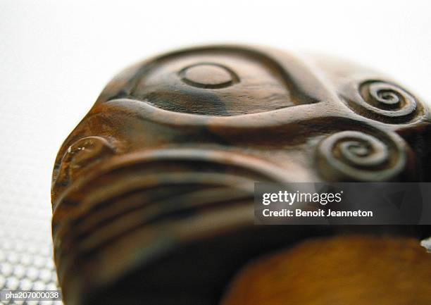 polynesian artwork, close-up. - pacific culture stock pictures, royalty-free photos & images