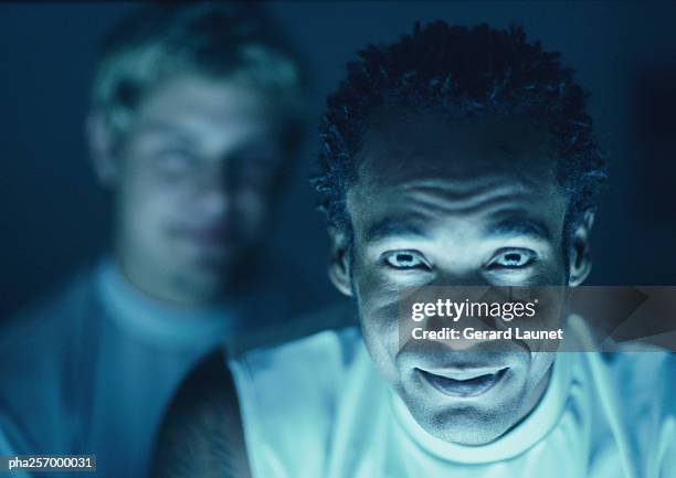 man smiling, close-up - director of natl geospatial intelligence agency testifies at senate hearing stockfoto's en -beelden