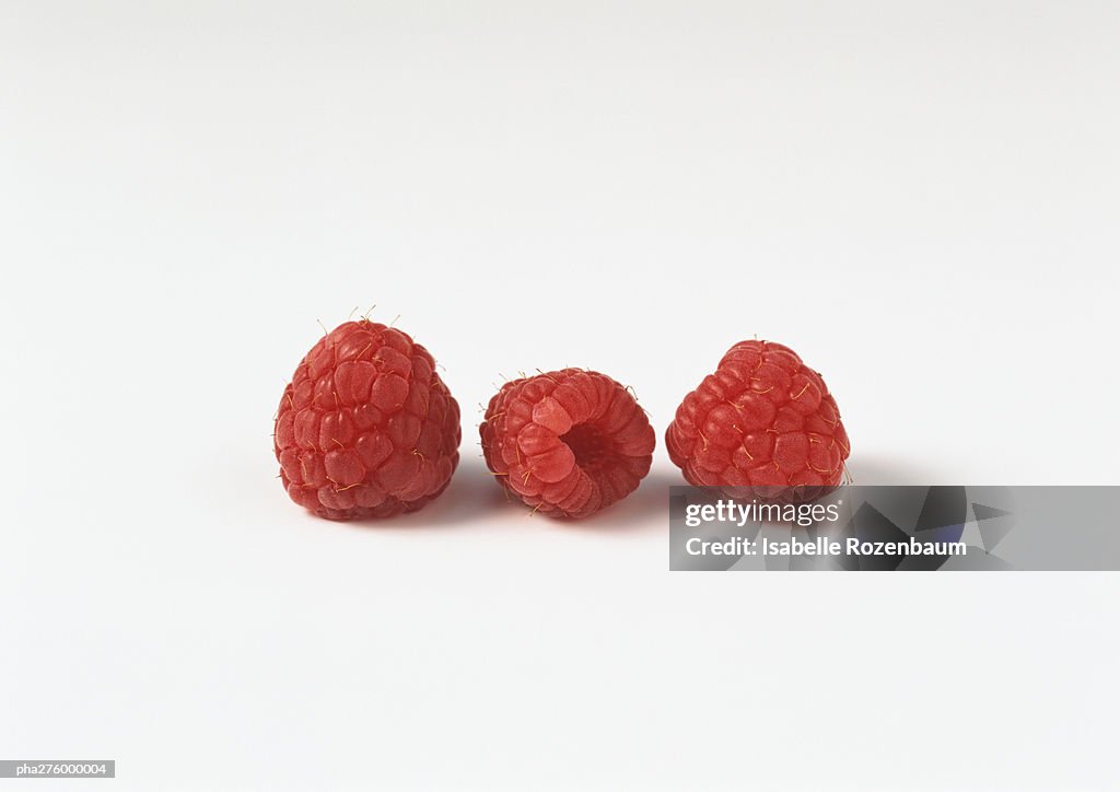 Three raspberries