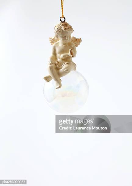angel decoration - mouton stock pictures, royalty-free photos & images
