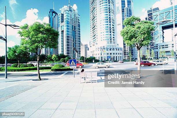 china, shanghai, skyscrapers - motor vehicle department stock pictures, royalty-free photos & images