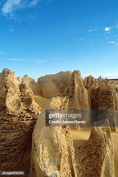 australia, pinnacles desert - rougness stock pictures, royalty-free photos & images