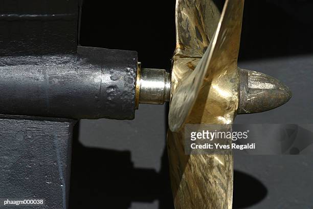 boat propeller, close-up - yves stock pictures, royalty-free photos & images