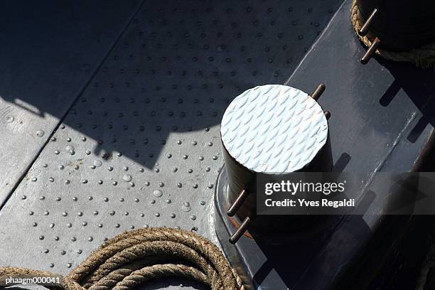 boat deck, close-up - yves stock pictures, royalty-free photos & images