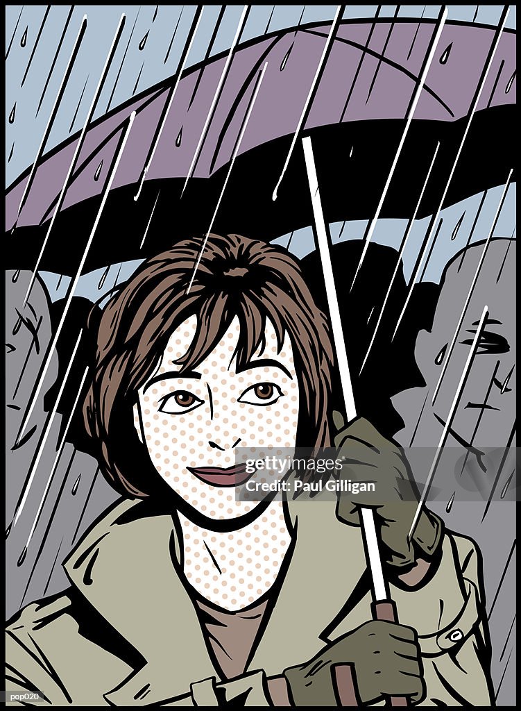 Woman with Umbrella