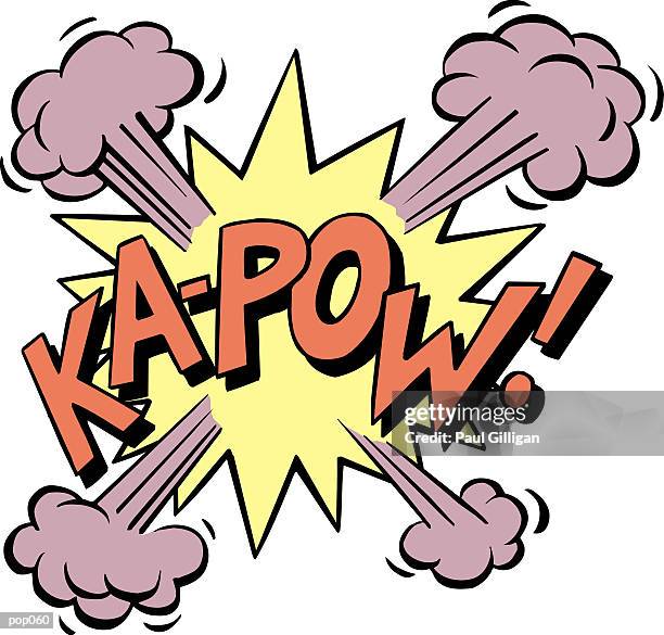 ka-pow - paal stock illustrations