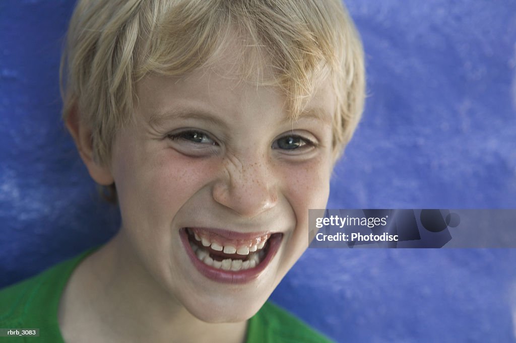 Portrait of a boy laughing