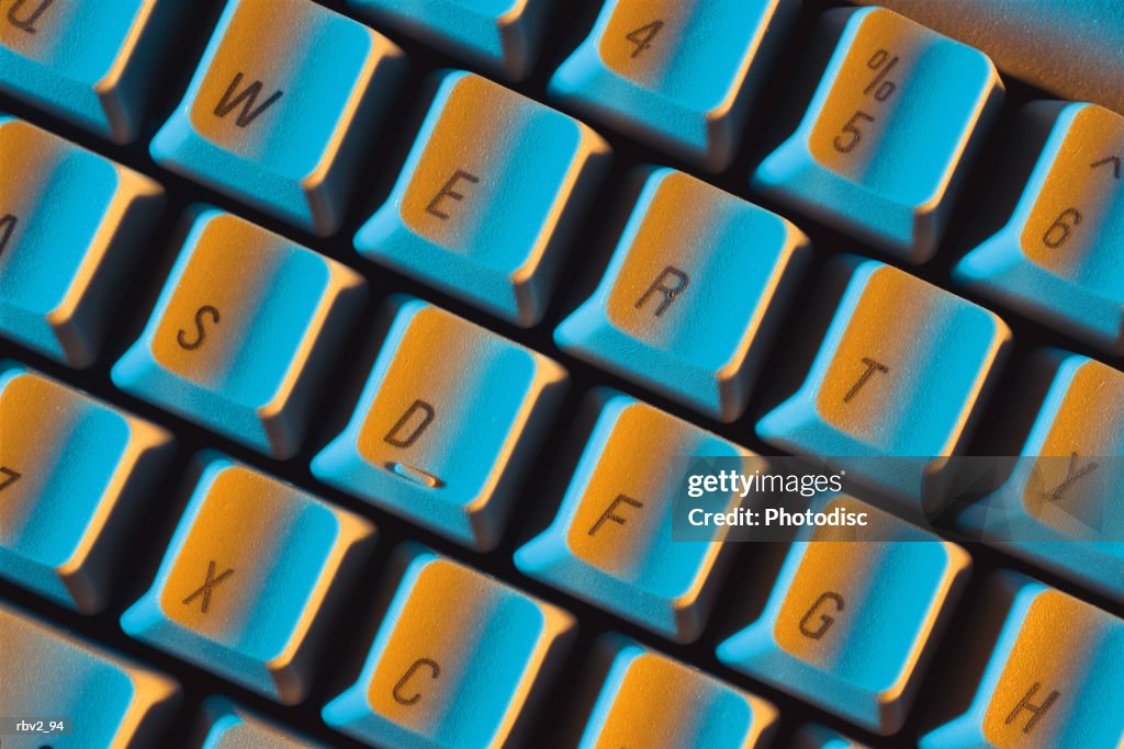 Part of a computer keyboard filled with numbers and letters