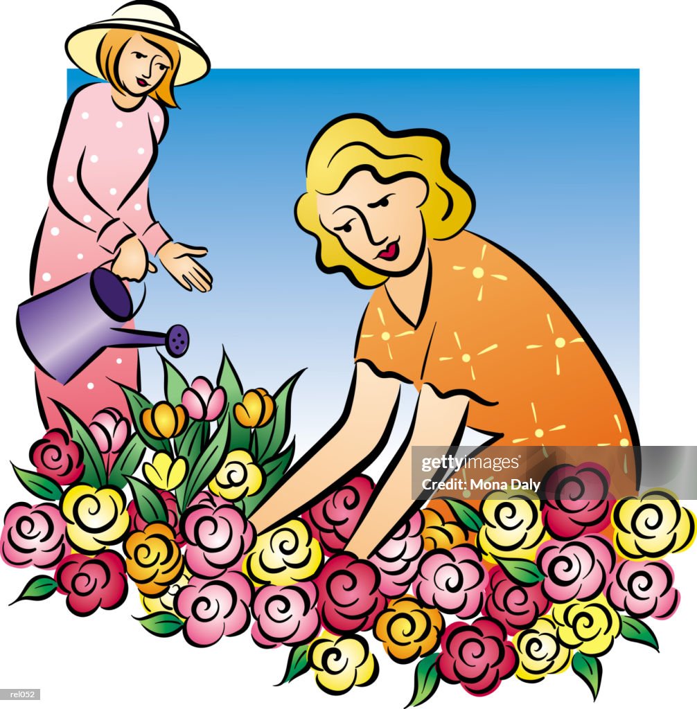 Women Gardening