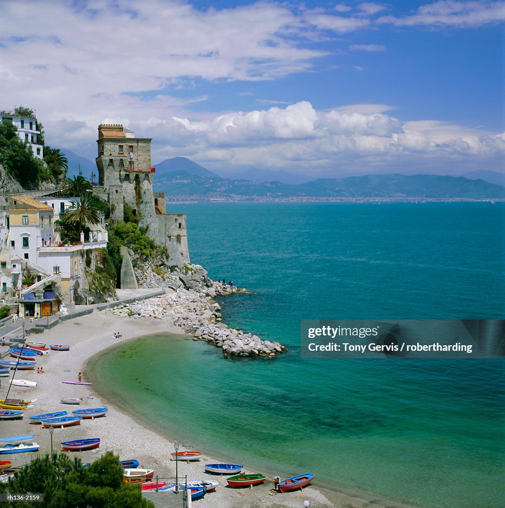 Coastline near Santa Margherita, Amalfi, Campania, Italy, Europe