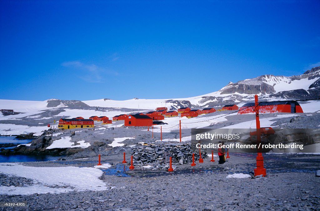 "A family community, Argentine Esperanza base, Antarctic Peninsula, Antarctica, Polar Regions"