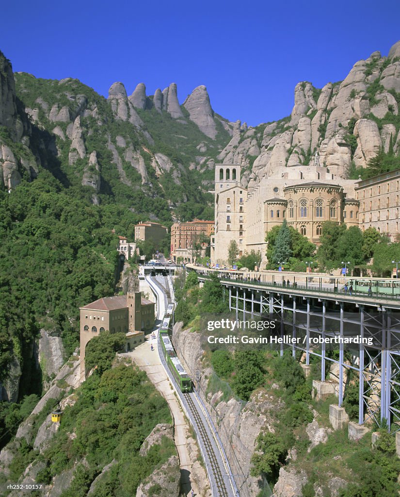 Montserrat Monastery founded in 1025, Catalunya Catalonia Cataluna, Spain, Europe