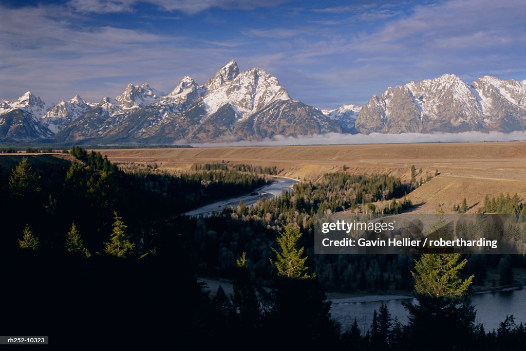 Snake River and the Tetons, Grand Teton National Park, Wyoming, USA, North America