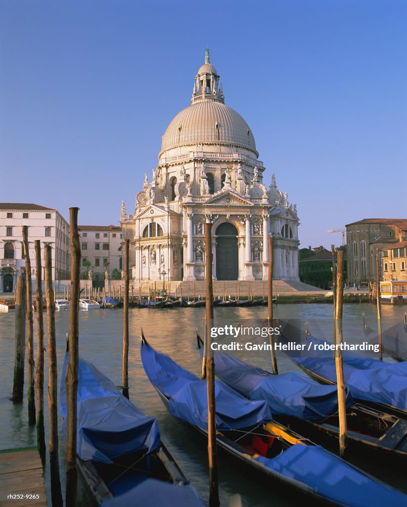 Grand Canal and gondolas, Venice, UNESCO World Heritage Site, Veneto, Italy, Europe