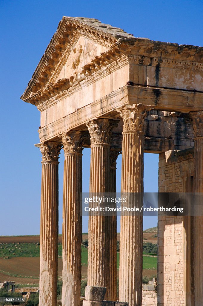 The Capitol, Dougga (Roman ruins), Tunisia, North Africa