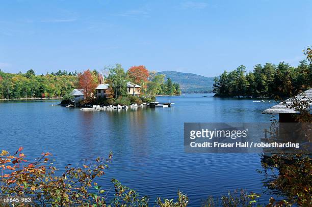 squam lake, new hampshire, new england, united states of america (u.s.a.), north america - new england   usa stock pictures, royalty-free photos & images