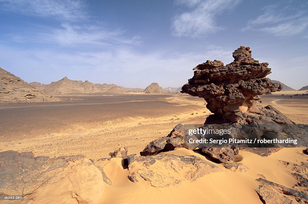 Libya Desert Rocks Eroded Rocks Akakus Sahara Desert Fezzan Libya North Africa Africa High ...