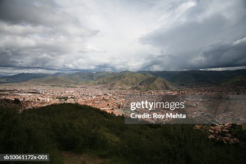 Peru, Cuzco, elevated view Peru, Cuzco, elevated view