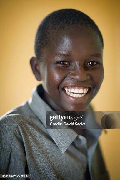 boy (10-11) smiling, portrait, close-up - boy 10 11 stock pictures, royalty-free photos & images