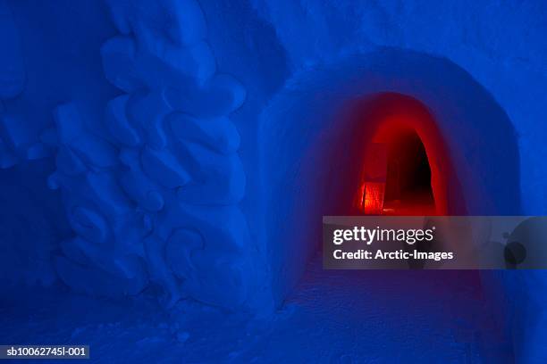 illuminated igloo - igloo isolated stock pictures, royalty-free photos & images