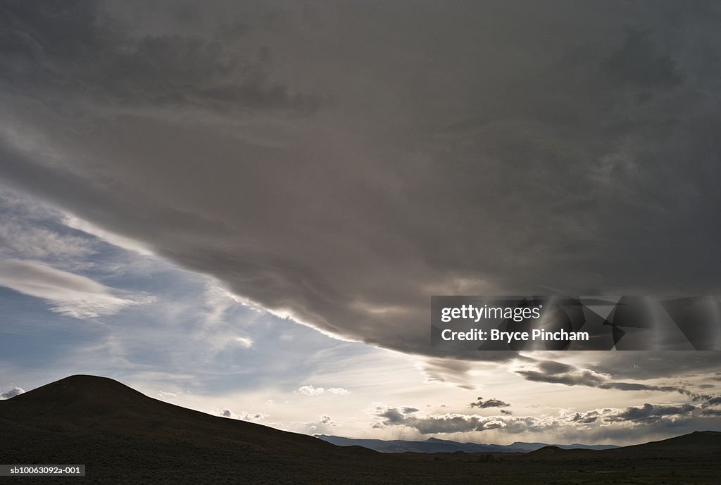 Clouds over mountain