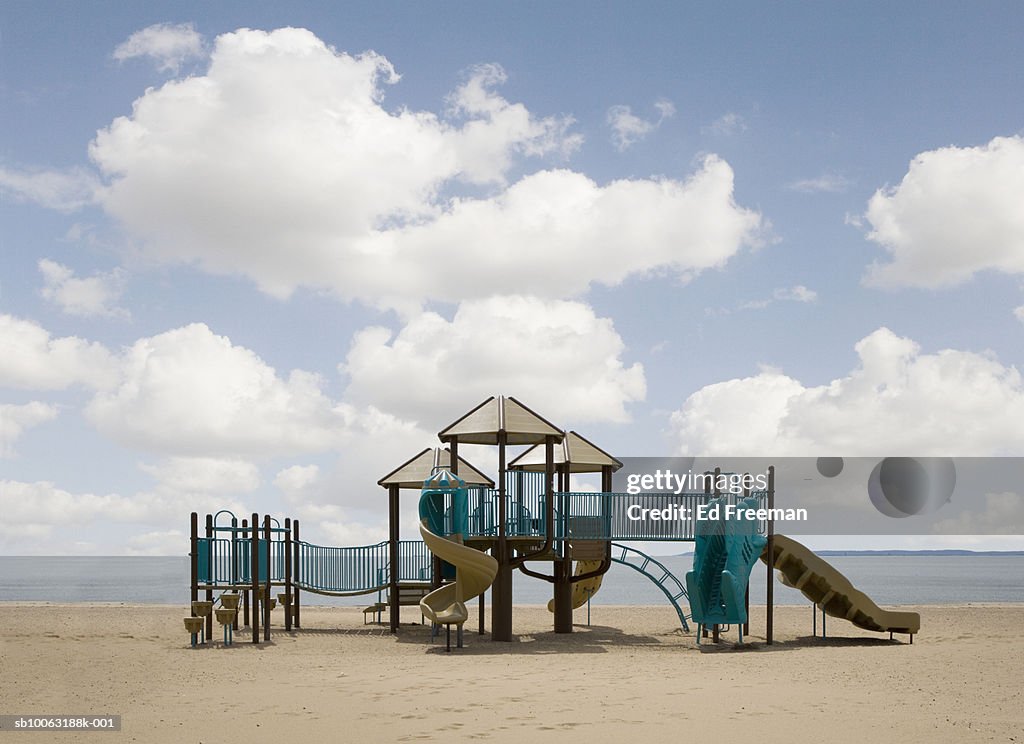 Slide on beach