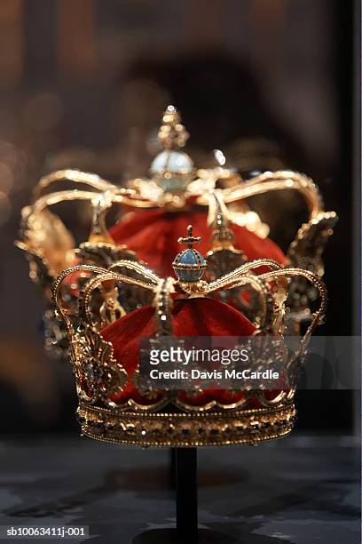 crown jewels in rosenberg castle, copenhagen. denmark. - royalty stock pictures, royalty-free photos & images