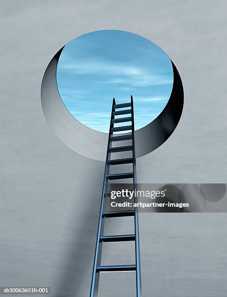 illustrations, cliparts, dessins animés et icônes de ladder through escape hatch - trappen