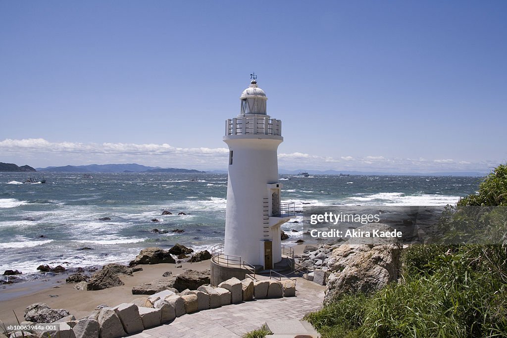 Lighthouse on shore