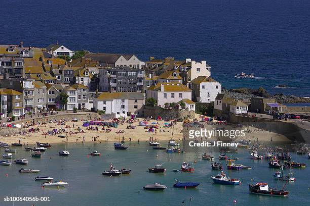 harbour, st ives, cornwall - wt1 stock pictures, royalty-free photos & images