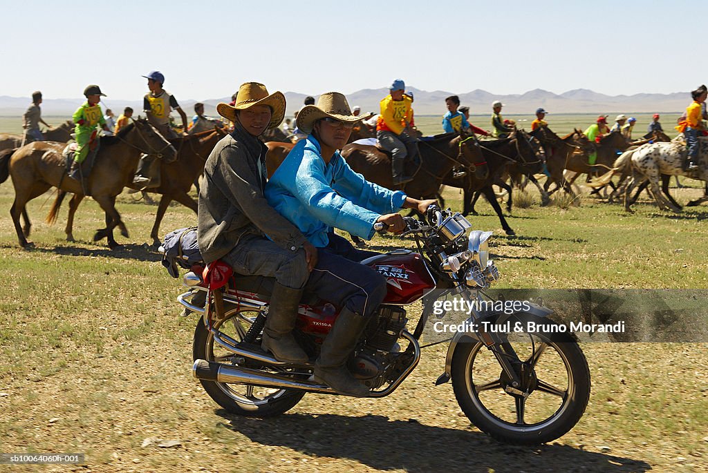 Horse race for Naadam festival