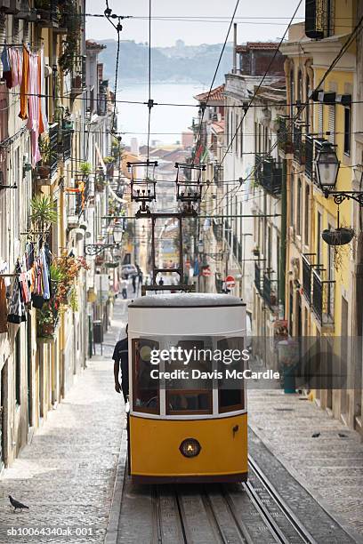 elevador de bica, lisbon - wt1 stock pictures, royalty-free photos & images