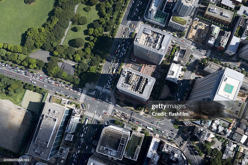 Japan, Tokyo, Minato-ku, Aoyama, aerial view