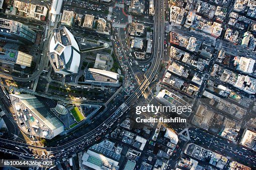 Japan, Tokyo, Shiodome, aerial view Japan, Tokyo, Shiodome, aerial view