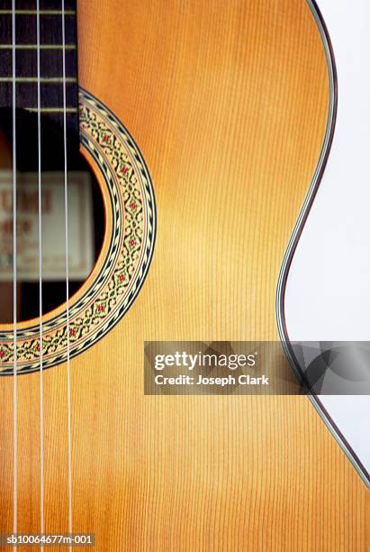 Closeup Of Acoustic Guitar, Foto de stock