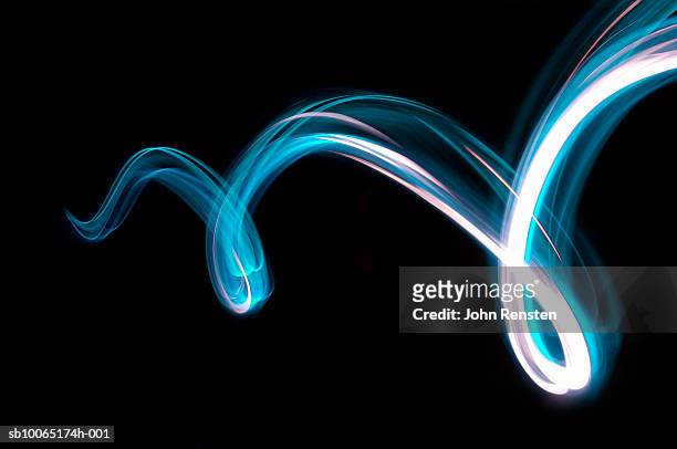 abstract blue light - licht stock-fotos und bilder