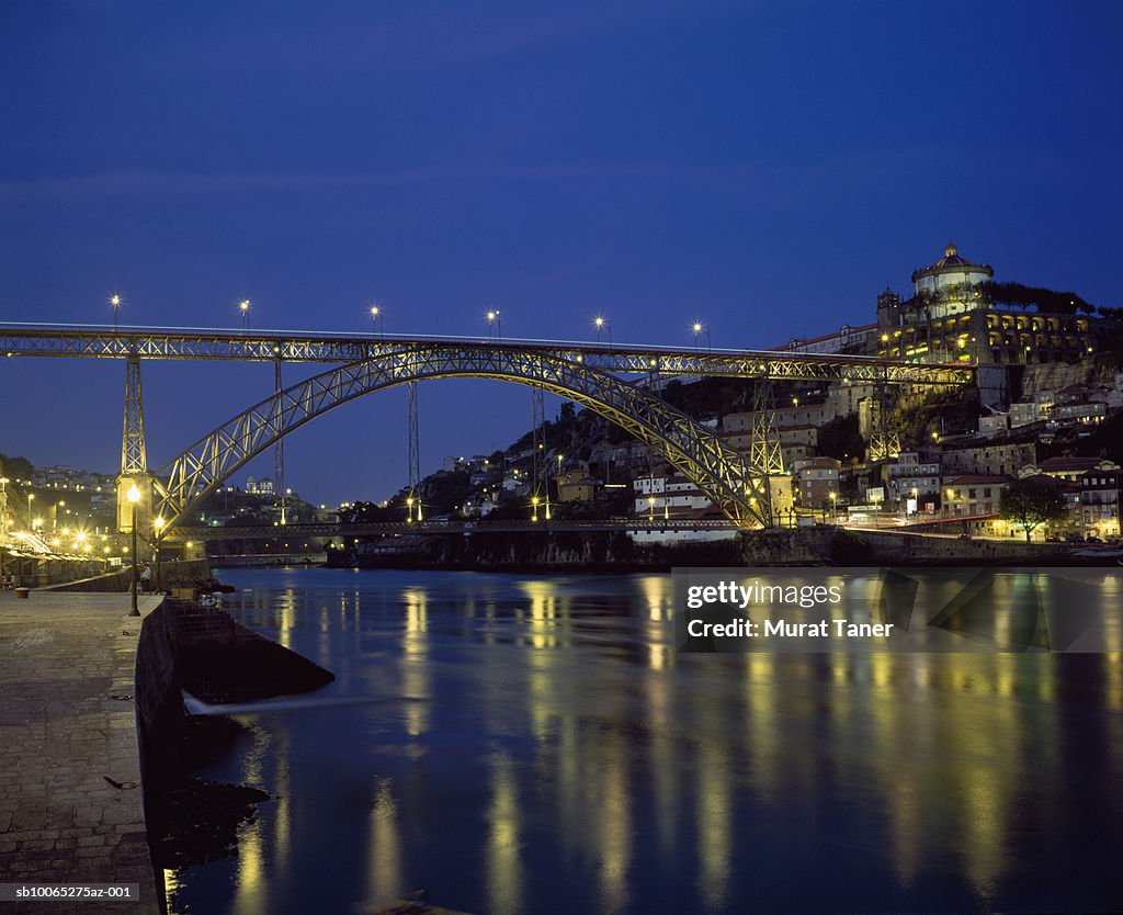 Ponte Dom Luis I Bridge over Douro River