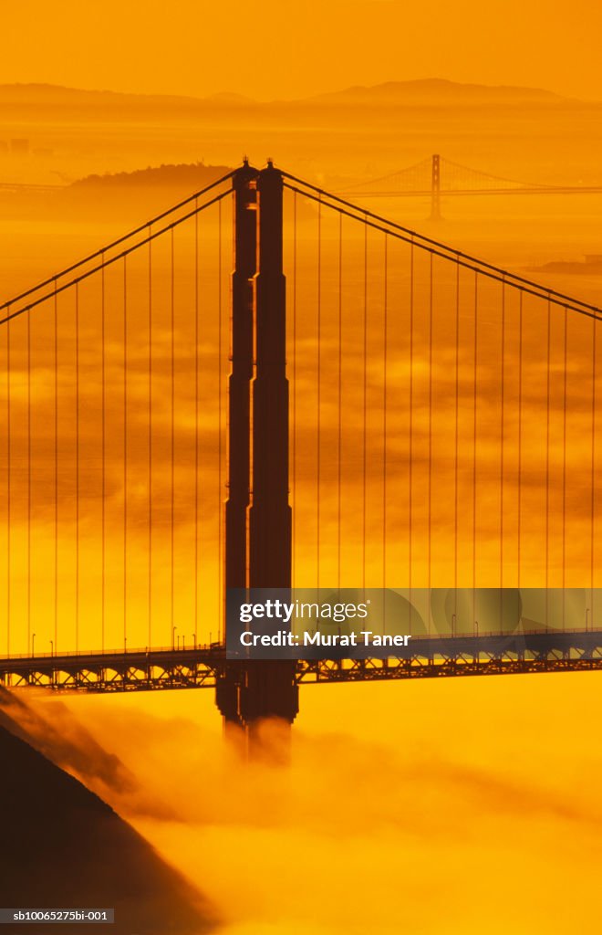 Golden Gate Bridge in fog