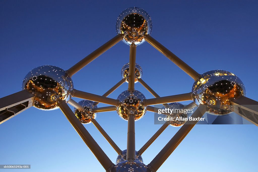 Molecular model, low angle view