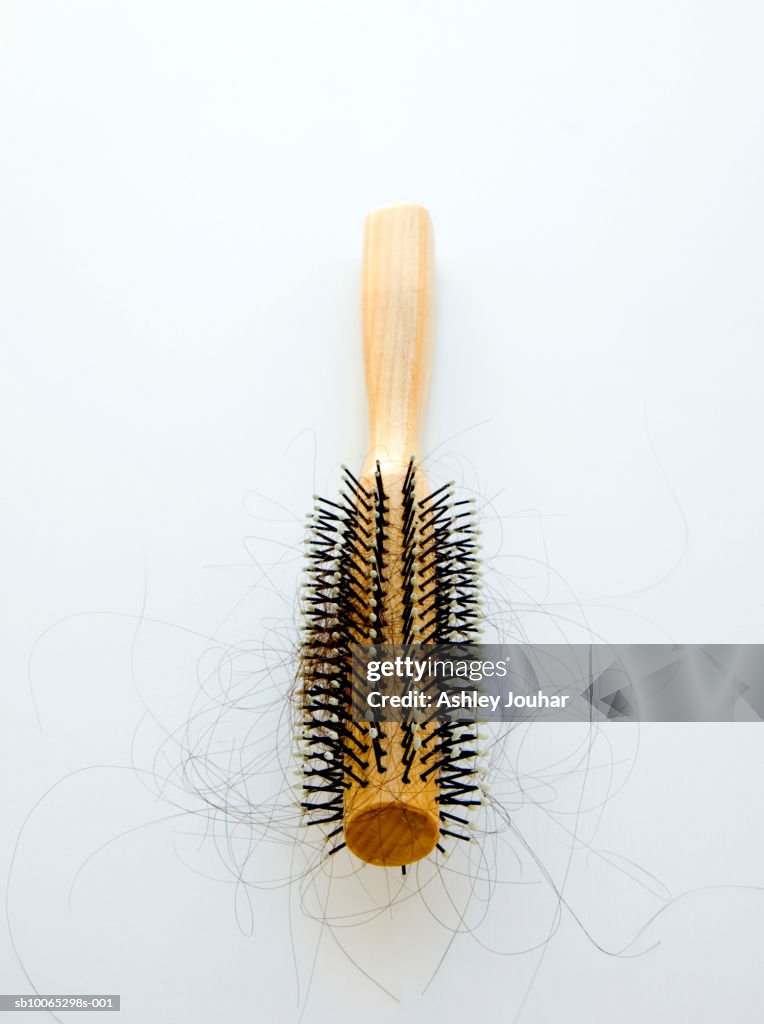 Hairbrush containing loose hairs