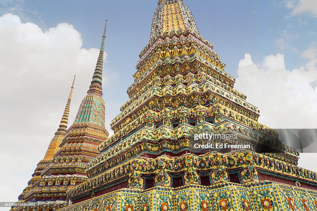 Wat Pho temple, low angle view