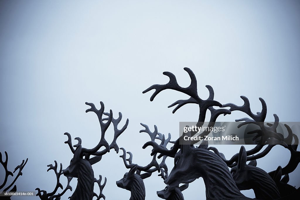 Christmas antlers made from paper for Carnaval parade