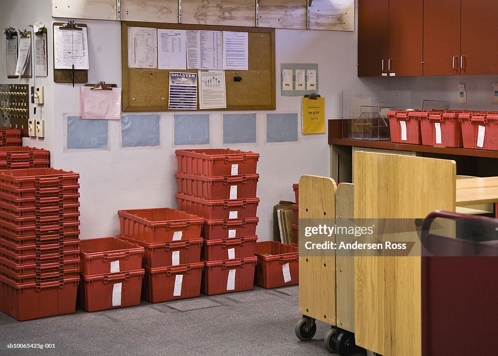 Storage room of library