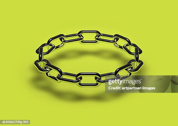 metallic chainlinks, close-up - chain stock pictures, royalty-free photos & images