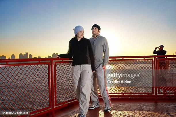 couple on ferry - standing together stock pictures, royalty-free photos & images
