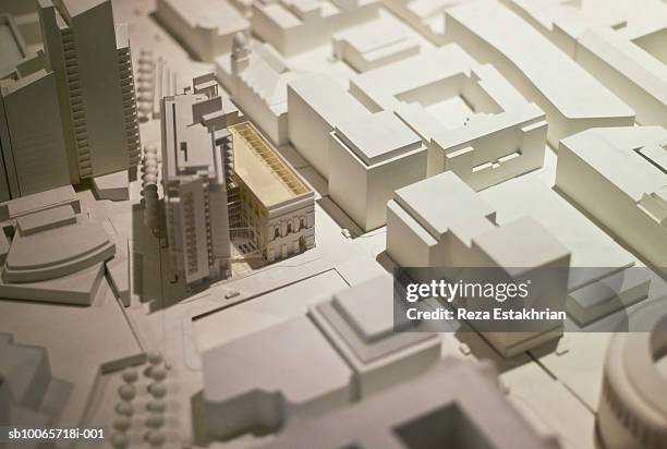 architectural model, close-up - architectural model stockfoto's en -beelden
