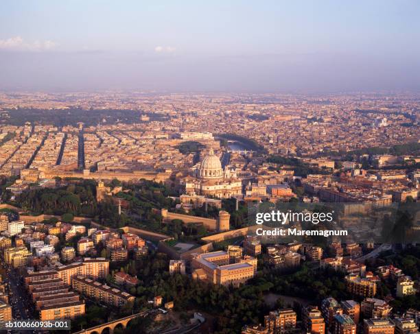 italy, rome, cityscape, aerial view - rome italy stock pictures, royalty-free photos & images